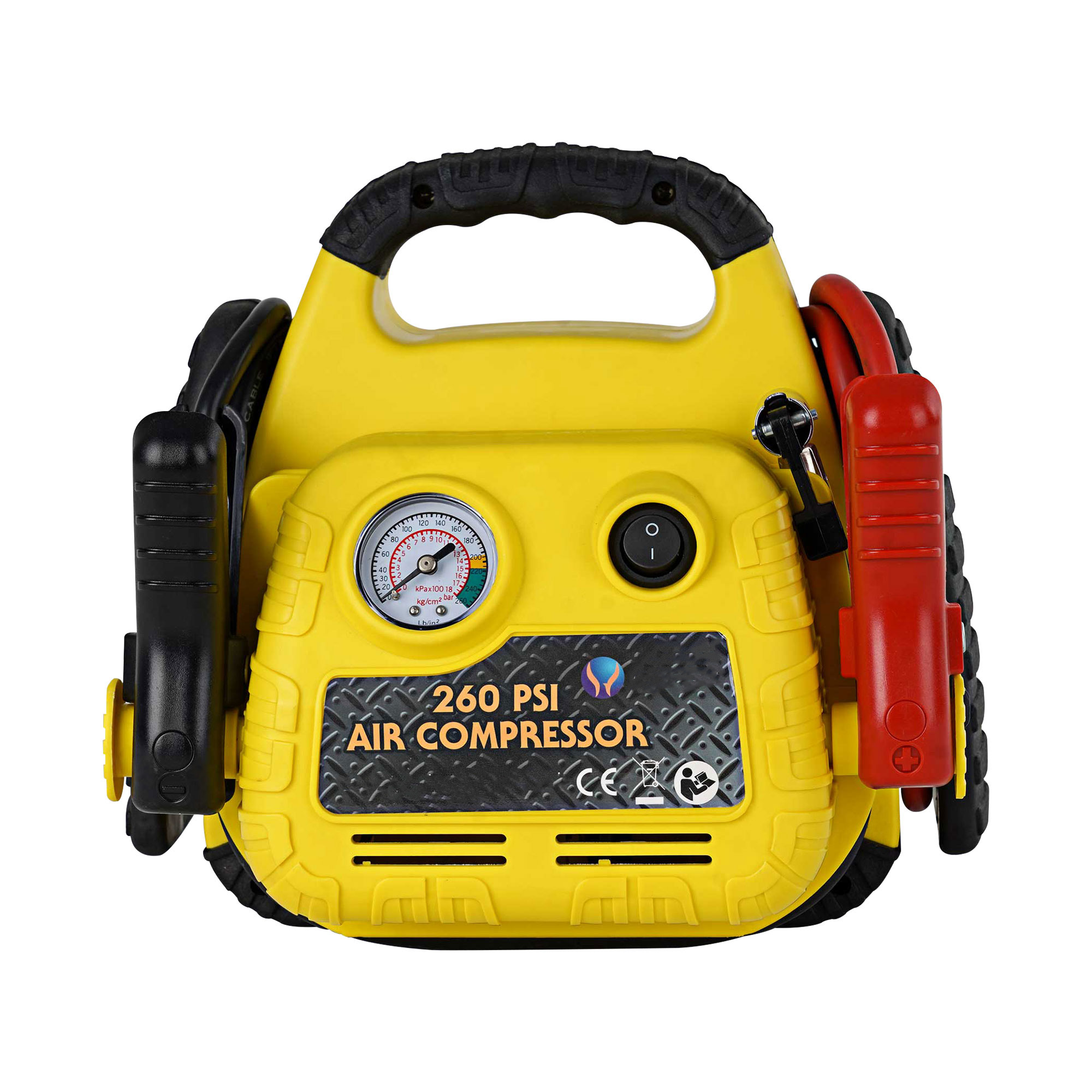 Lead-acid battery 100000mah multi-functional jump starter with air compressor
